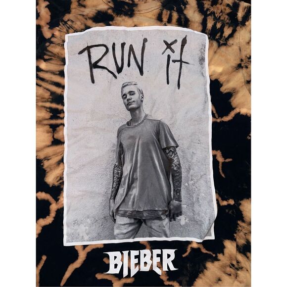 Justin Bieber Run It Bleached Tee - Picture 3 of 4